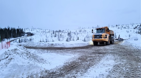 Fra rundkjøringen i det nye anlegget.